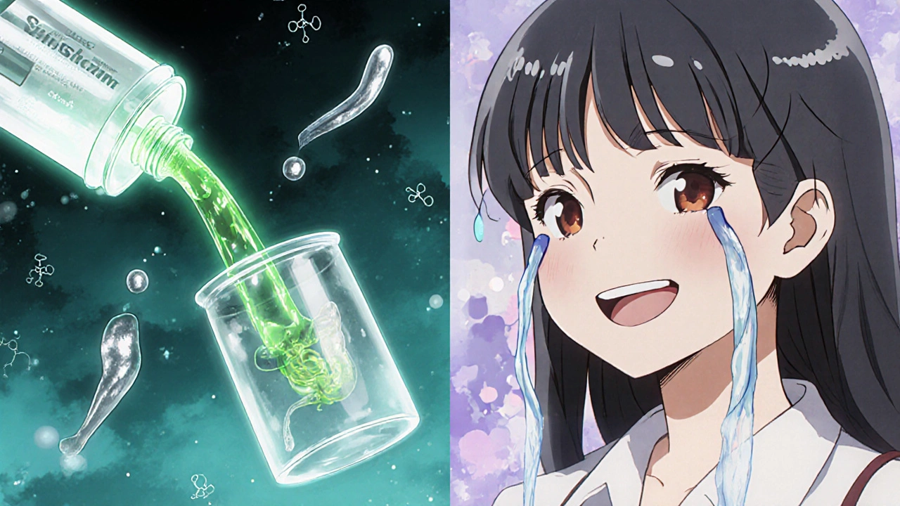 Sulfasalazine breaks into two streams: one soothing the gut, the other healing inflamed joints and eyes.